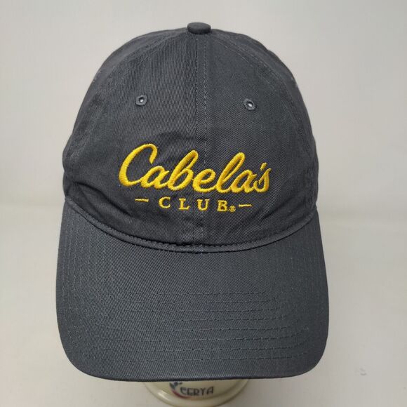 Cabela's Club Men's Slideback Hat Gray Size OSFM Embroidered Logo - Picture 3 of 11